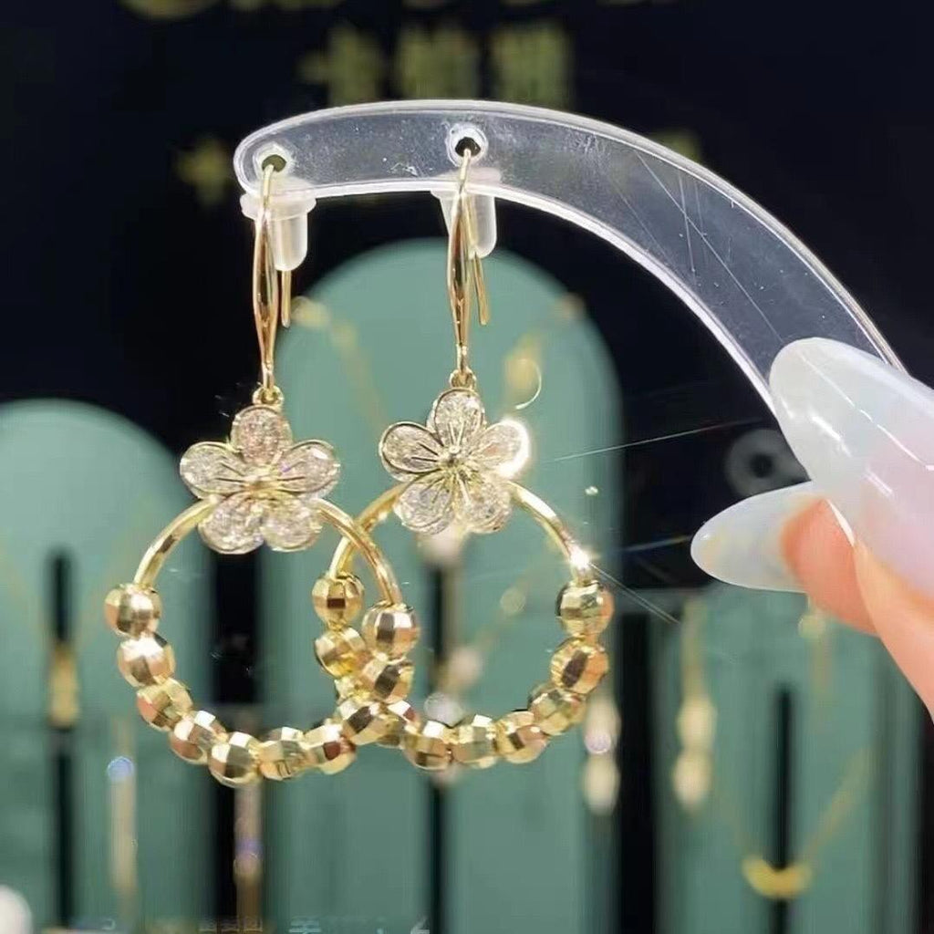 Flower Earrings(24K GOLD PLATED)