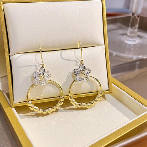 Flower Earrings(24K GOLD PLATED)