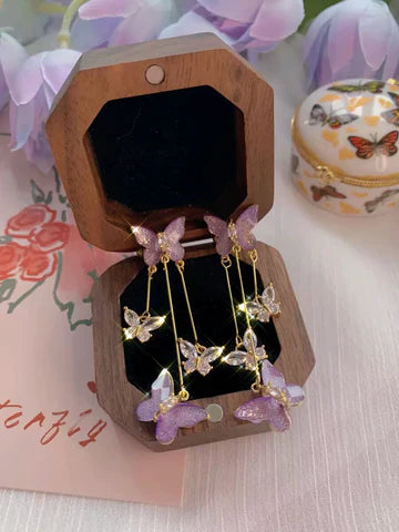 Butterfly  Earrings(24K GOLD PLATED)