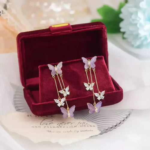 Butterfly  Earrings(24K GOLD PLATED)