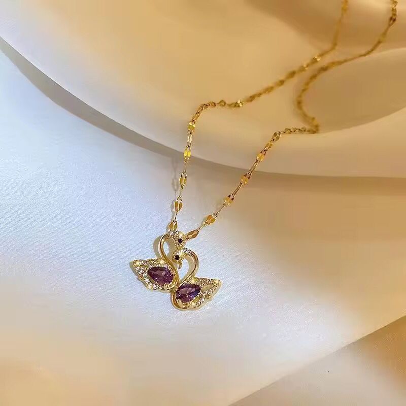 Sawan Purple pendent (24K GOLD PLATED)